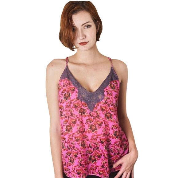 Intimately Free People- Lace Floral Camisole Size Small - Picture 1 of 9